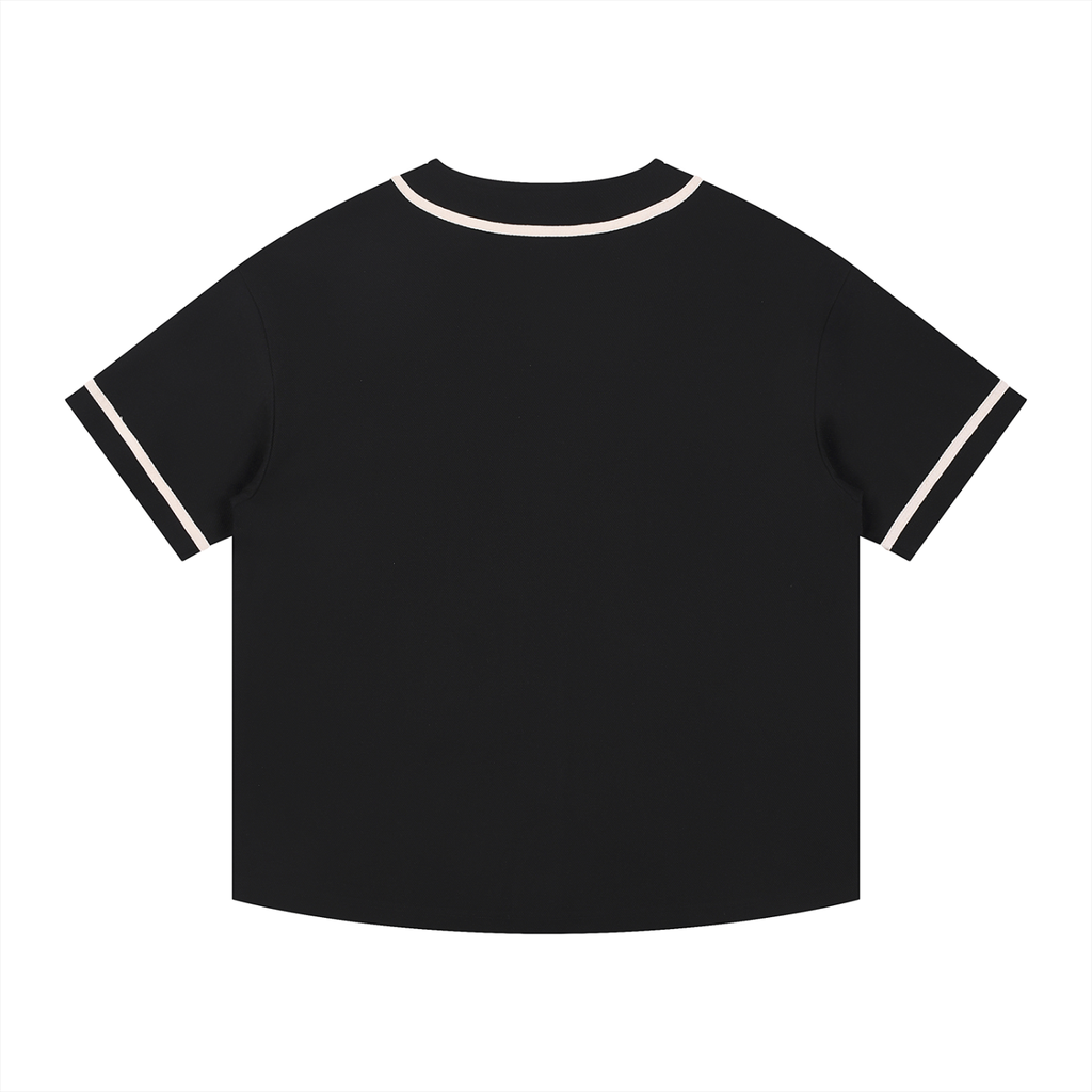 BarBull Contrast Piped Button-Up Jersey: Minimal Design