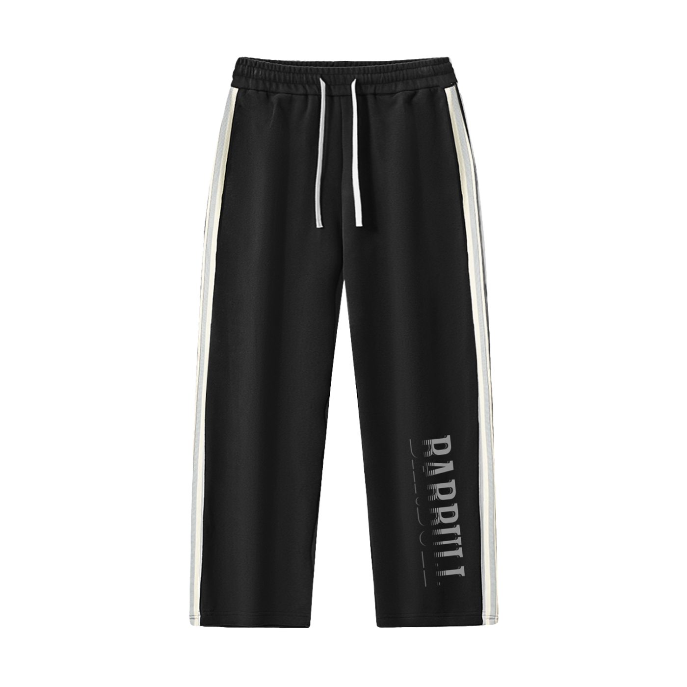 Contrast Side-Stripe Straight-Leg  Pants