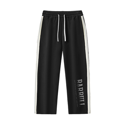 Contrast Side-Stripe Straight-Leg  Pants
