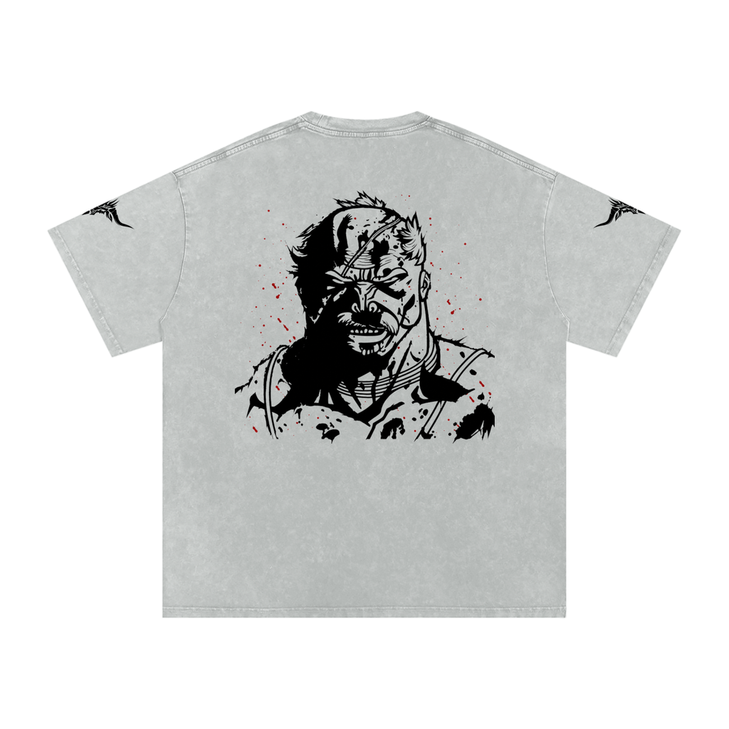 Snow Washed Oversized Cotton T-Shirt