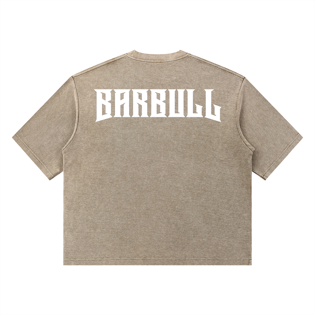 Unisex Mineral Wash Waffle Boxy T-Shirt