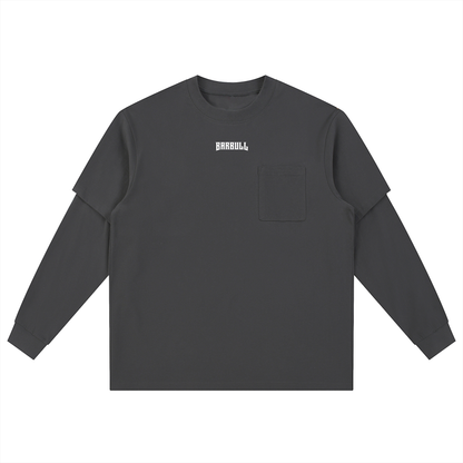 Layered Long Sleeve Oversized Tee