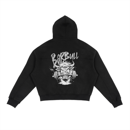 Fleece Zip-Up Boxy Hoodie