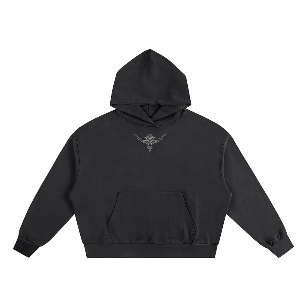 Boxy Oversized Hoodie - Minimal Design