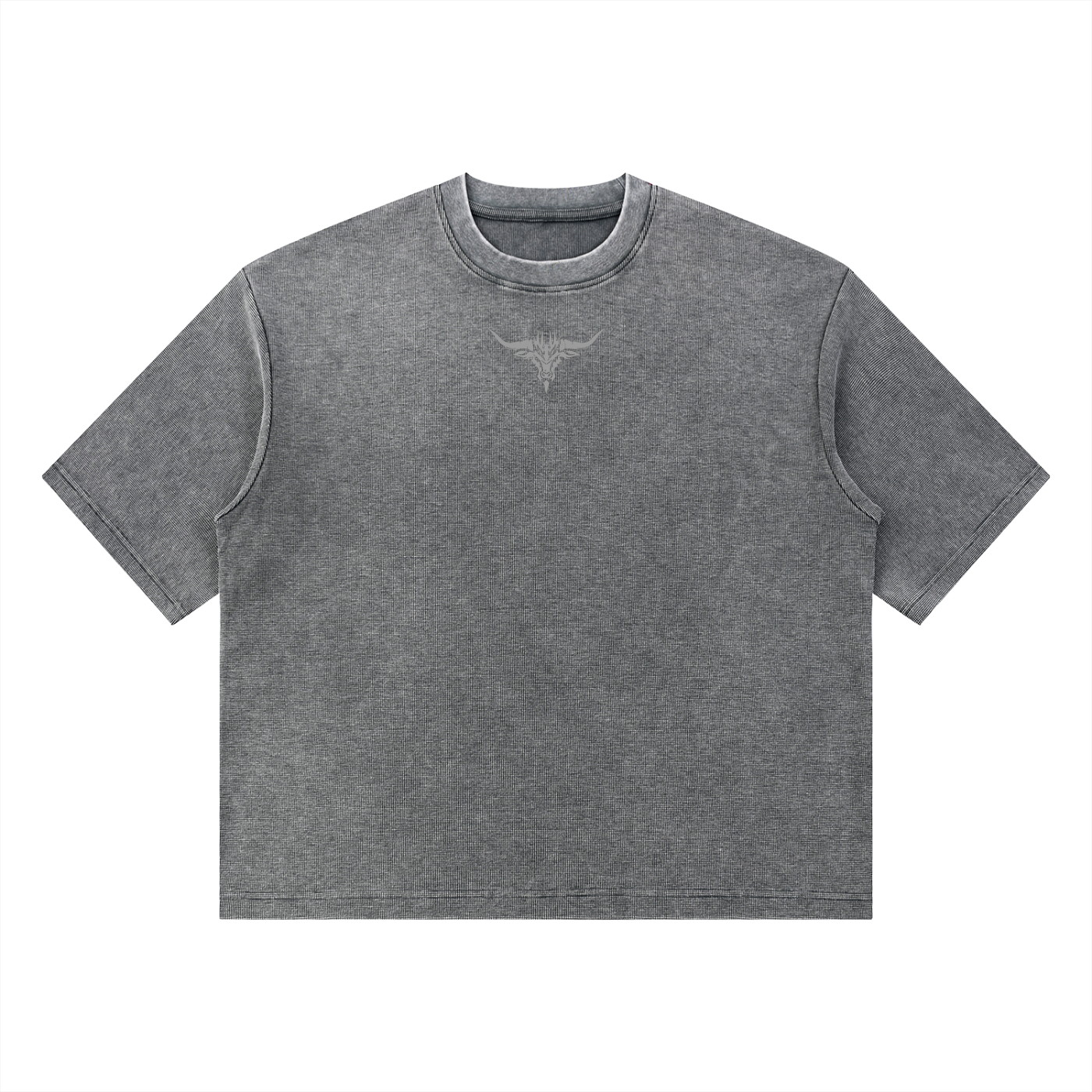Unisex Mineral Wash Waffle Boxy T-Shirt
