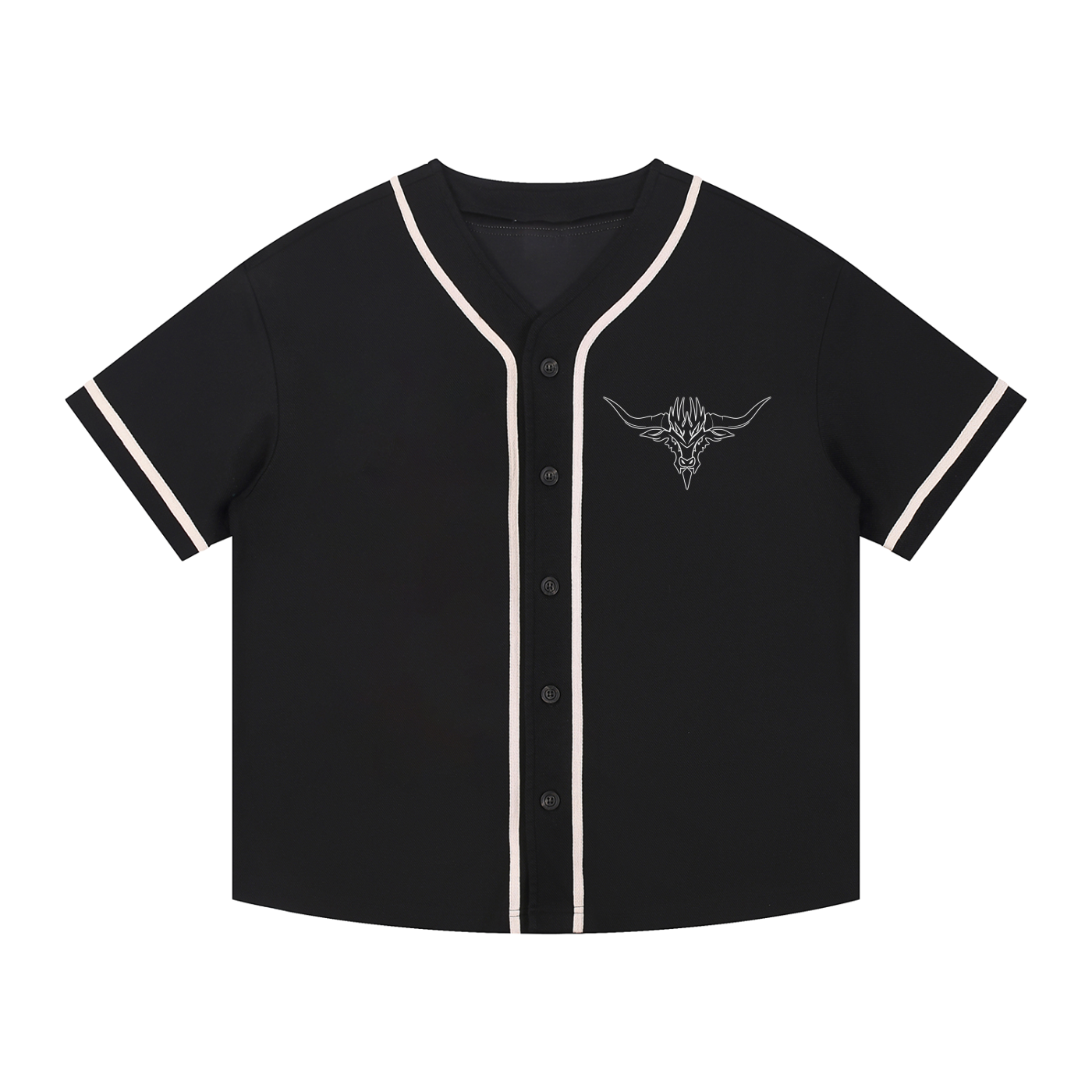 BarBull Contrast Piped Button-Up Jersey: Minimal Design