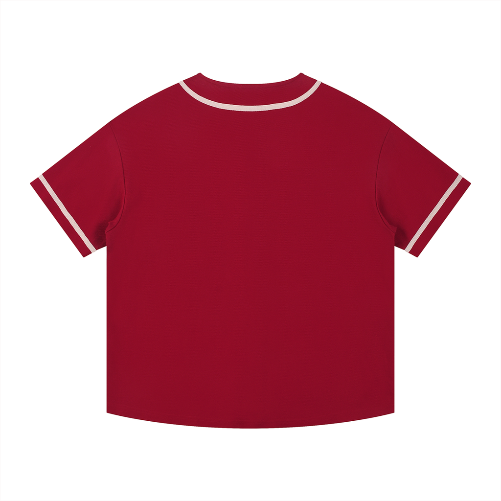 BarBull Contrast Piped Button-Up Jersey: Minimal Design