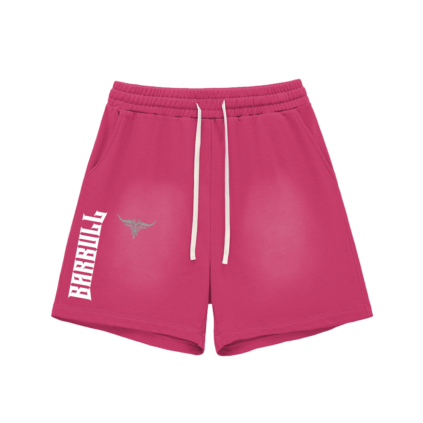 Sun Fade Raw Edge Cotton Shorts
