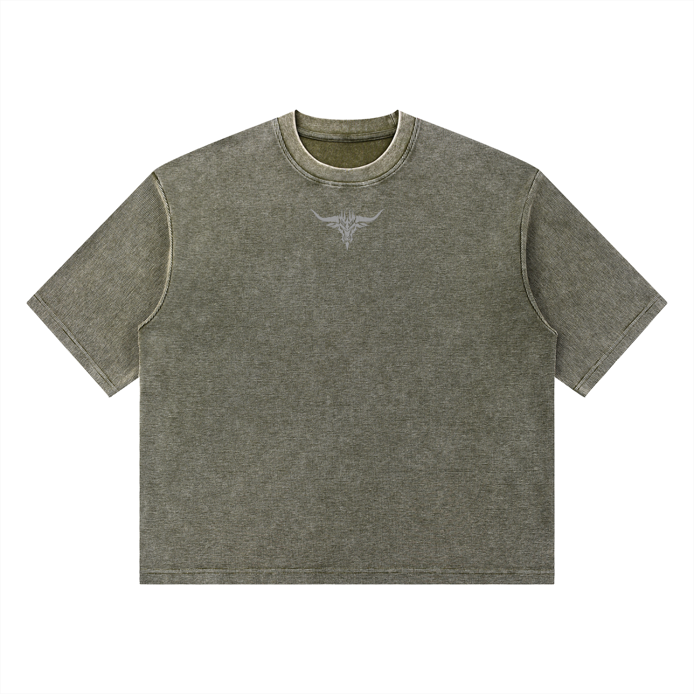 Unisex Mineral Wash Waffle Boxy T-Shirt
