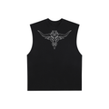 Raw Edge Cotton Tank Top/Cut Off Pump Cover