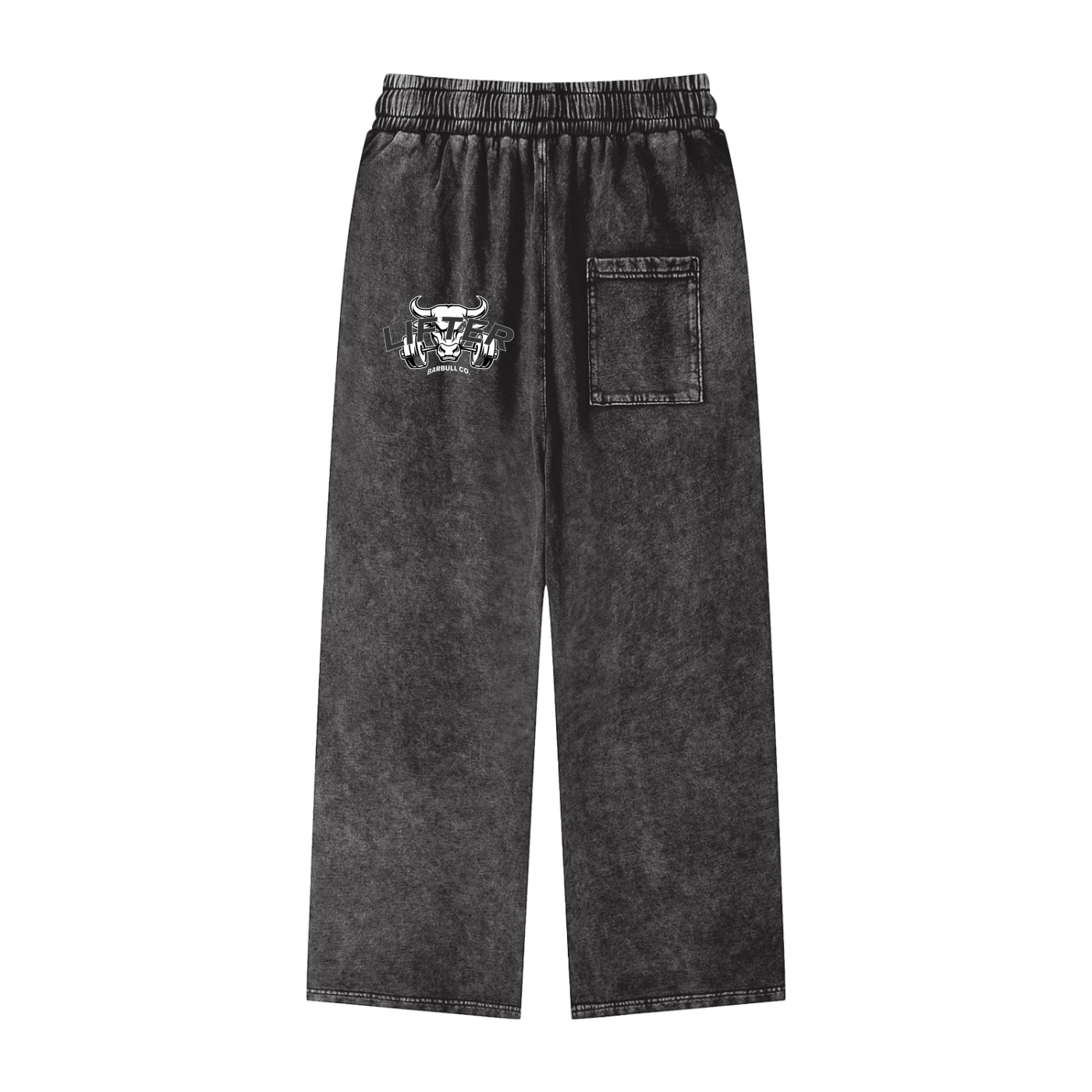 Snow Washed Straight Leg Pants