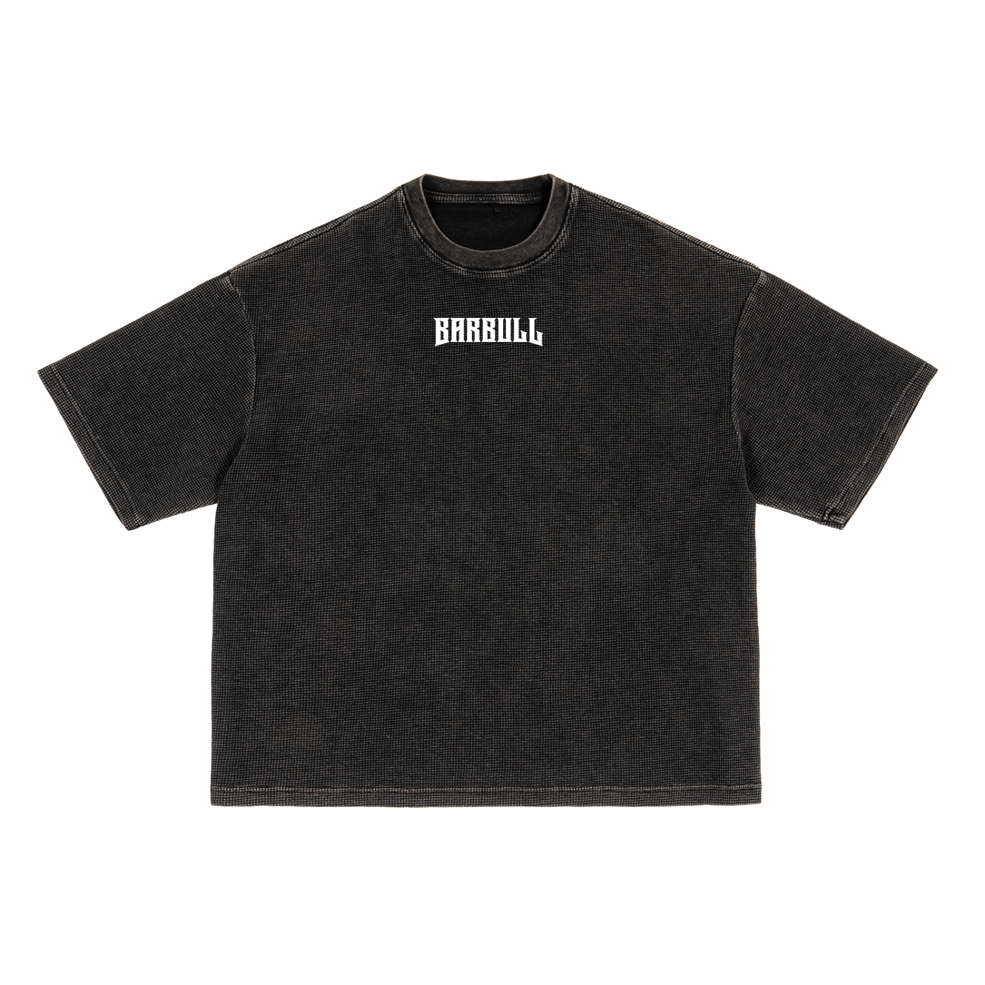 Textured Waffle Washed Boxy T-Shirt