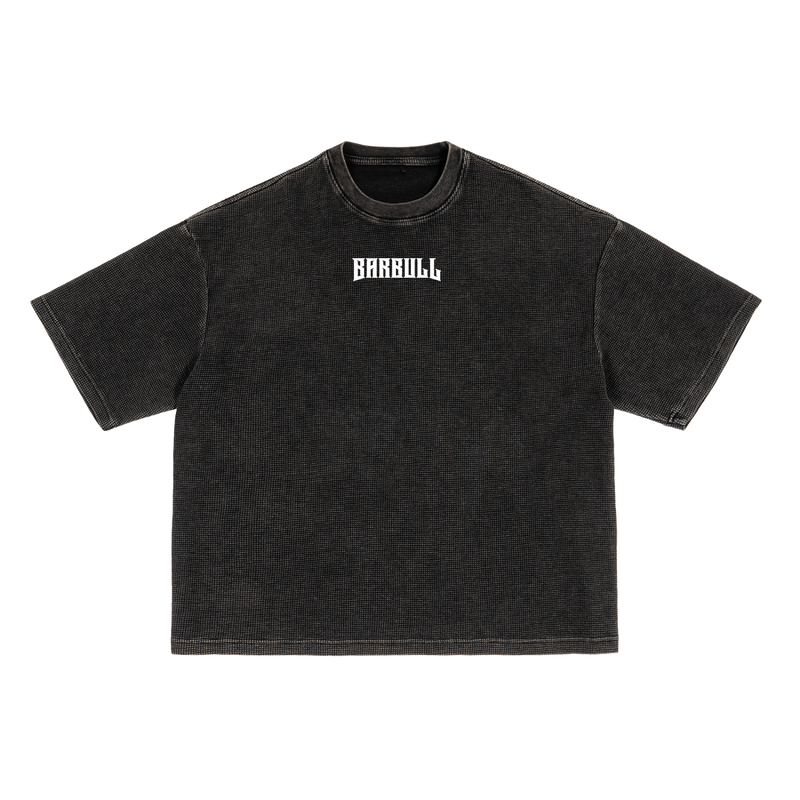 Textured Waffle Washed Boxy T-Shirt