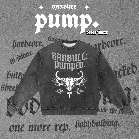 Snow Wash Oversized Crewneck Sweatshirt