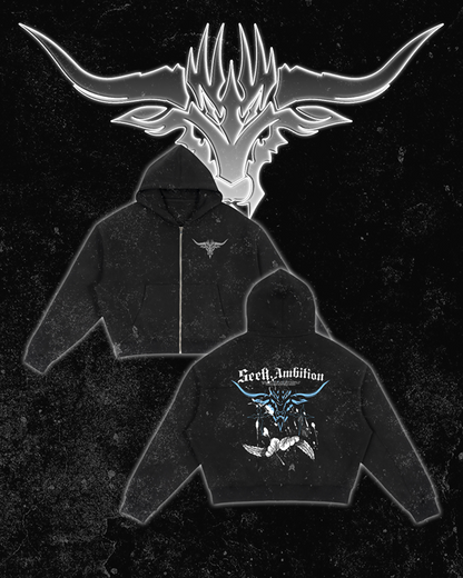 Boxy Fit Zip Up "Seek Ambition"