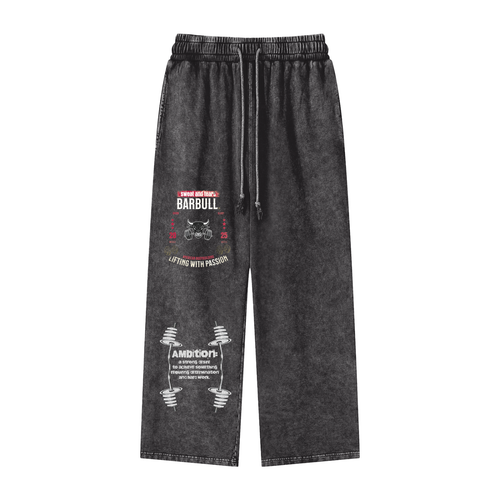 Snow Washed Uncuffed Sweats