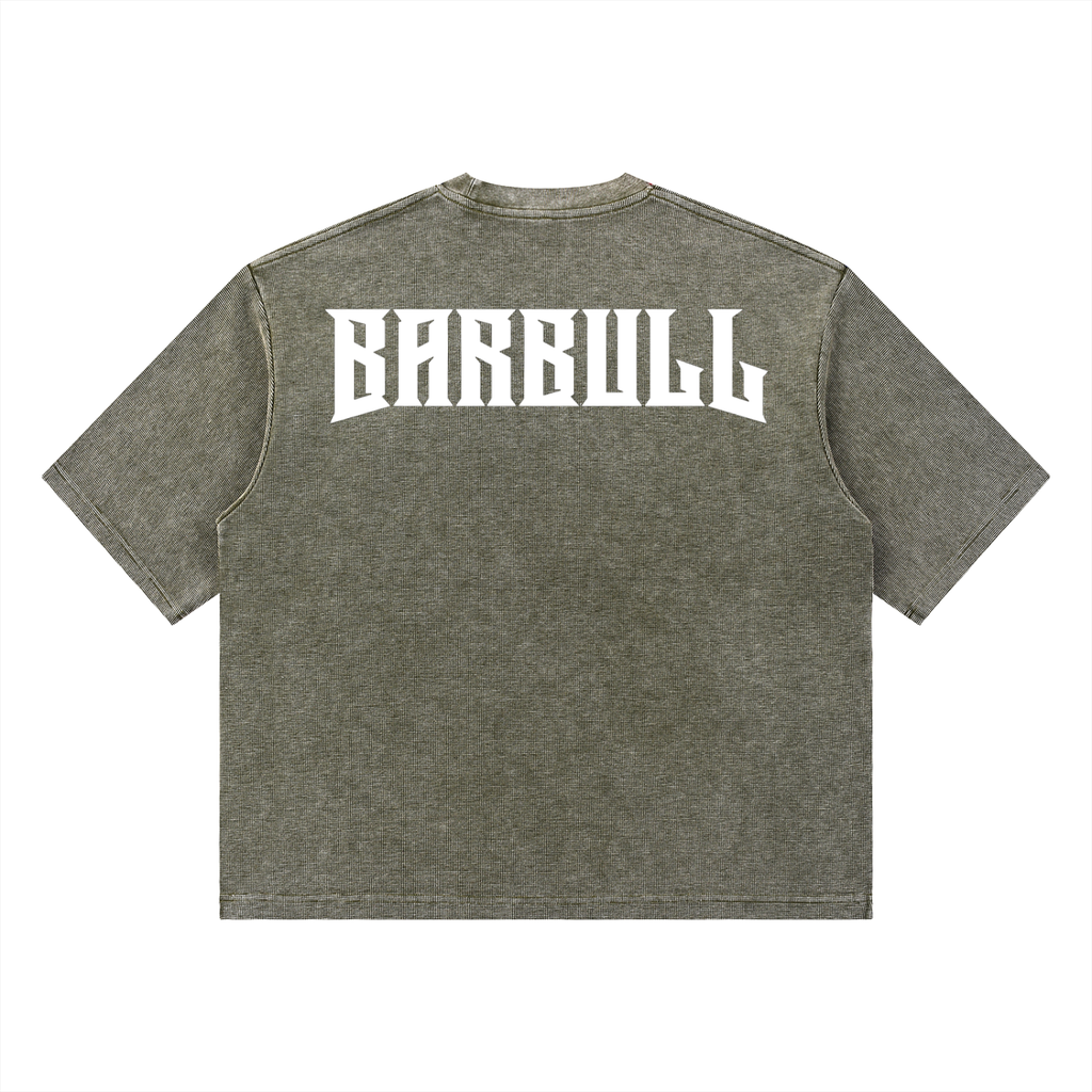 Unisex Mineral Wash Waffle Boxy T-Shirt