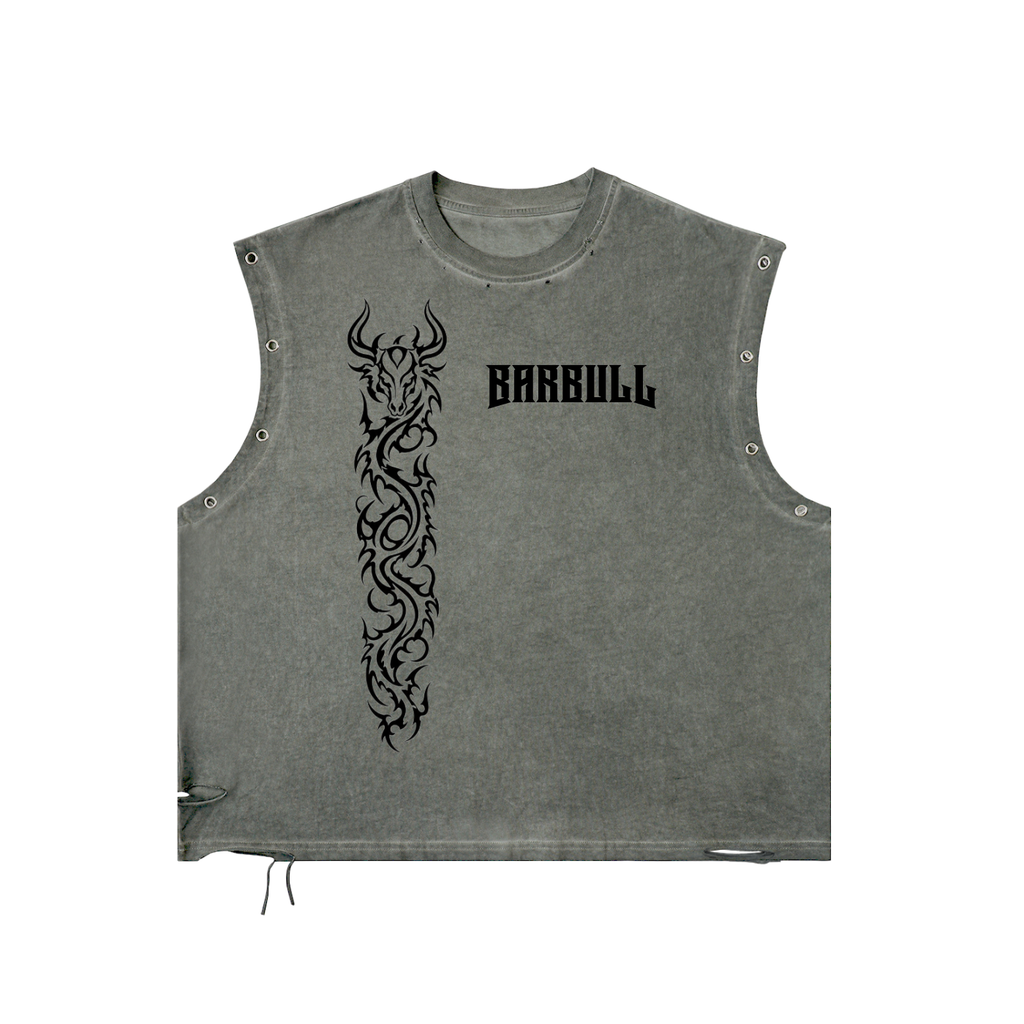 Distressed Cut Off Pump Cover