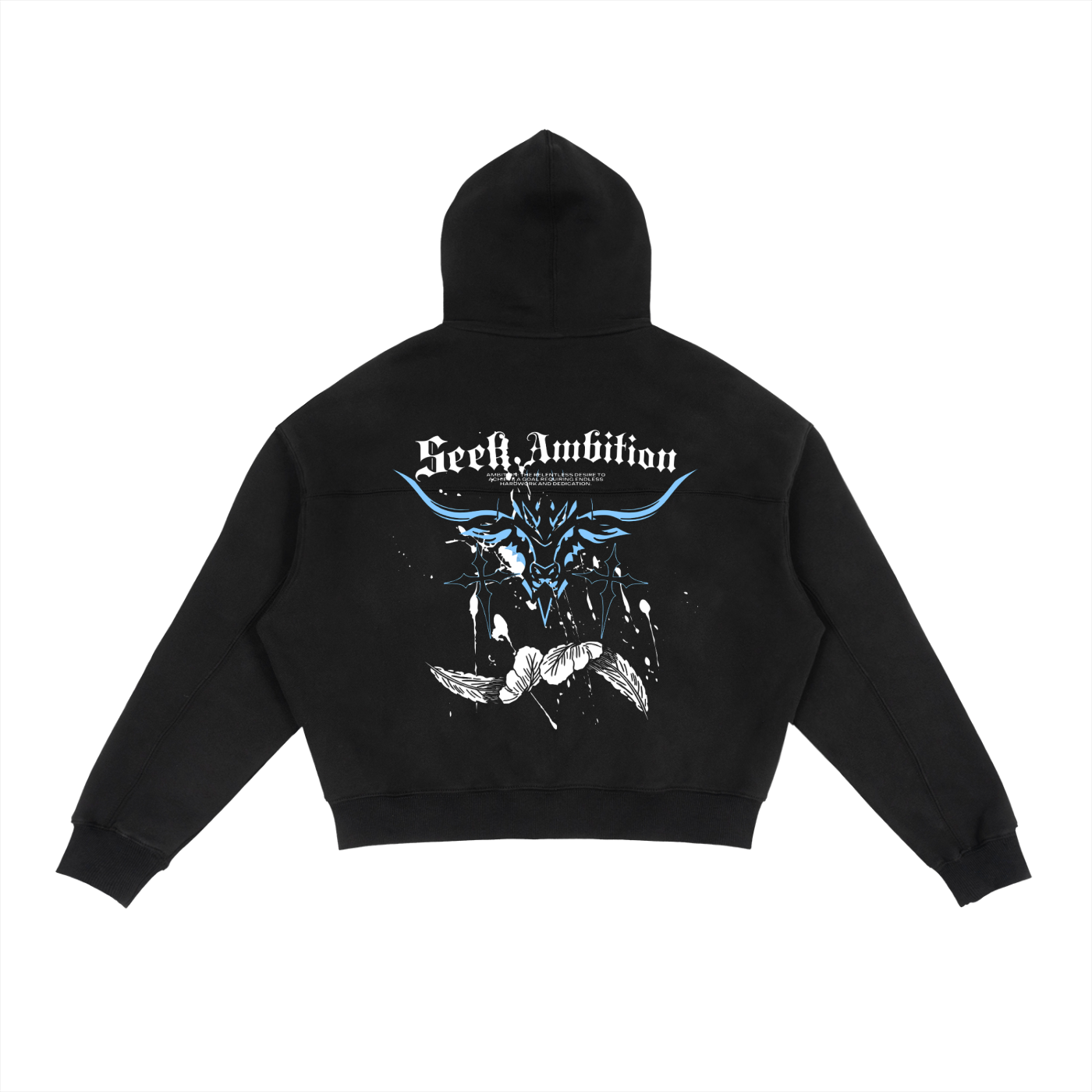 Boxy Fit Zip Up "Seek Ambition"