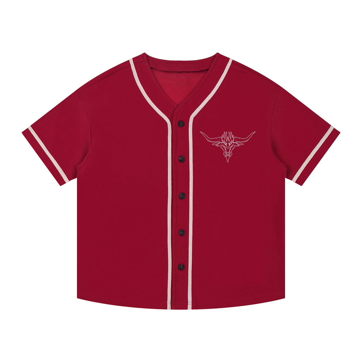 BarBull Contrast Piped Button-Up Jersey: Minimal Design
