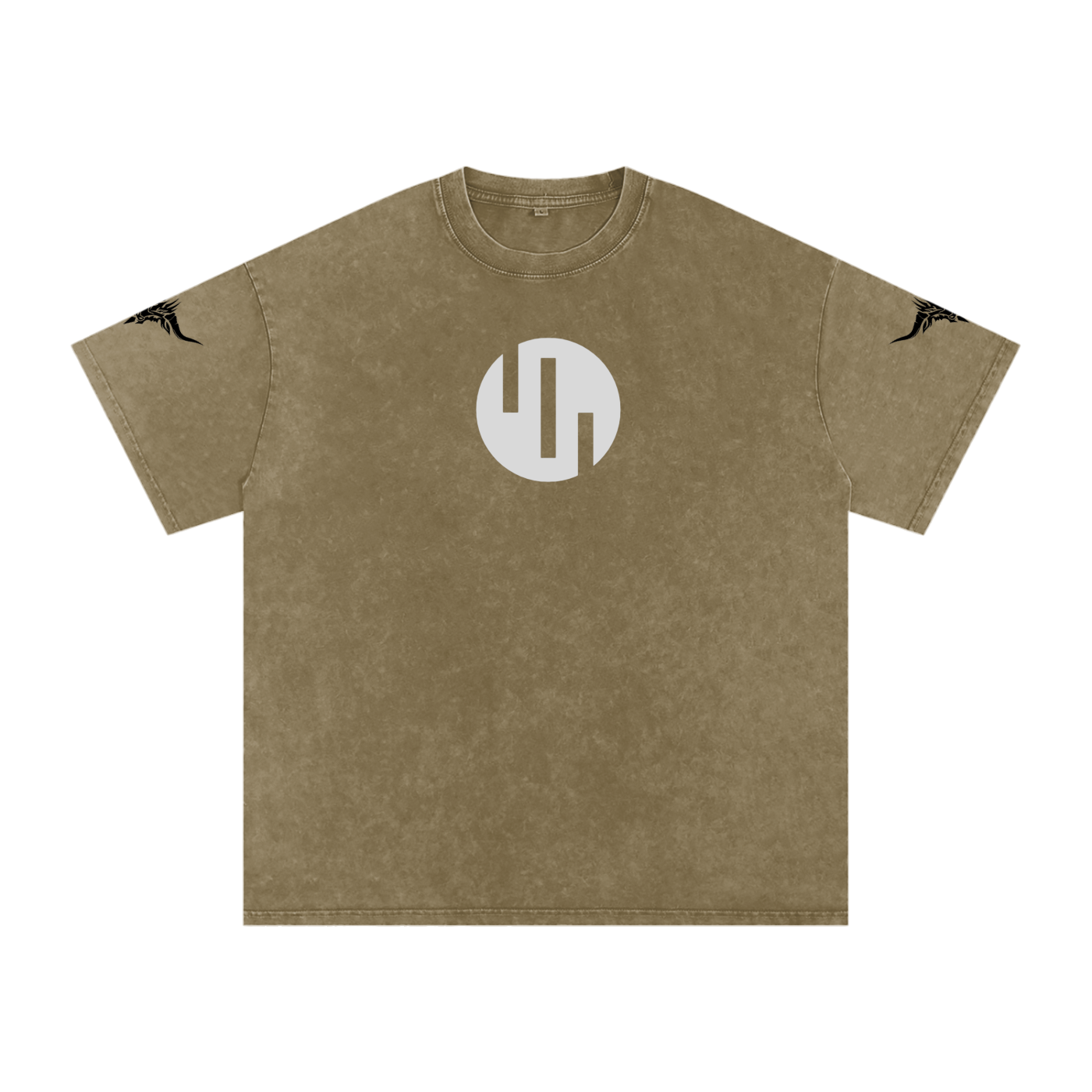 Snow Washed Oversized Cotton T-Shirt