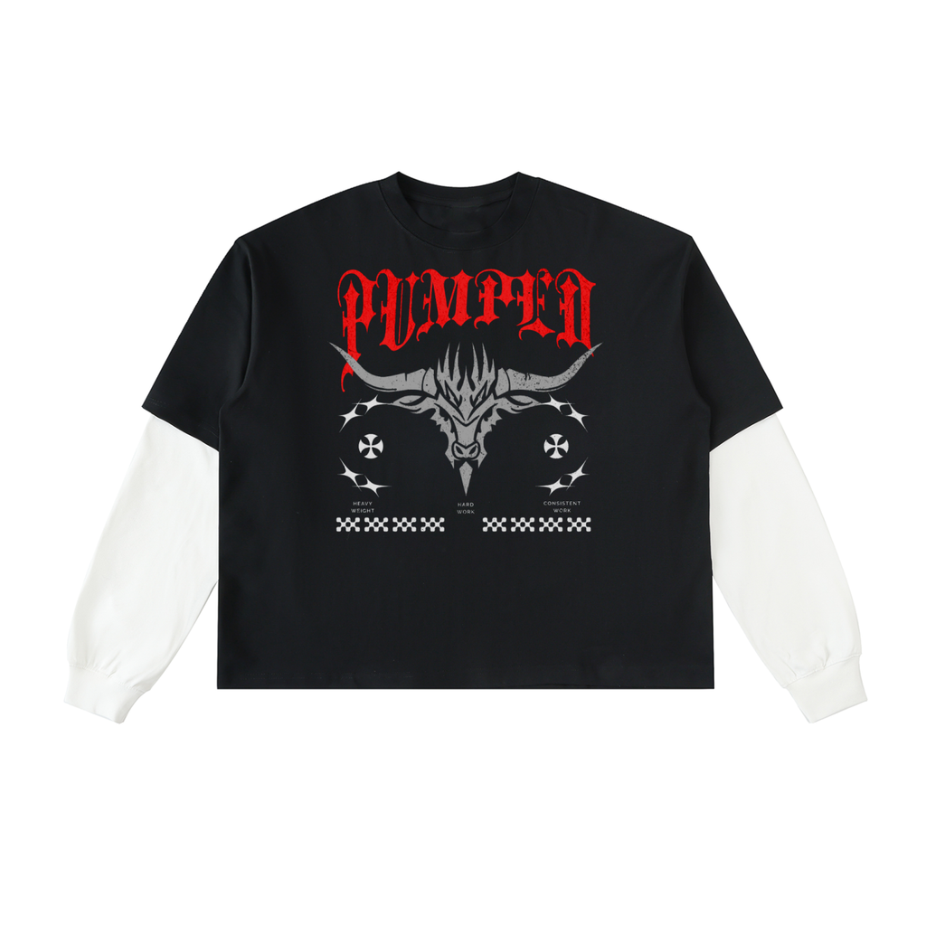 Long Sleeve BarBull Pump Cover - Gothic Design (100% Cotton)