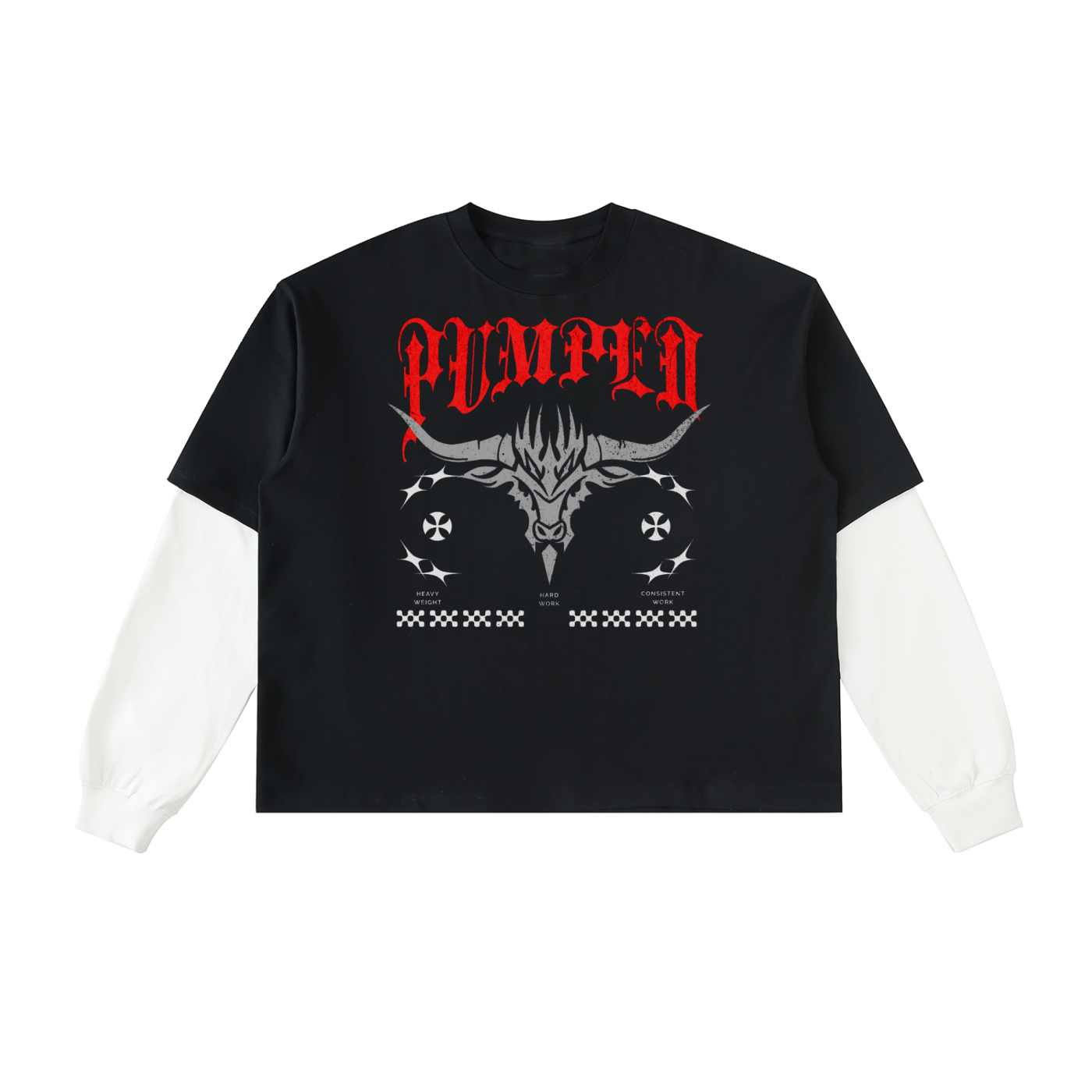 Long Sleeve BarBull Pump Cover - Gothic Design (100% Cotton)