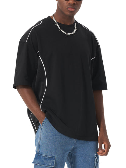VILTRUM X BARBULL: Contrast Piped Panel Tee