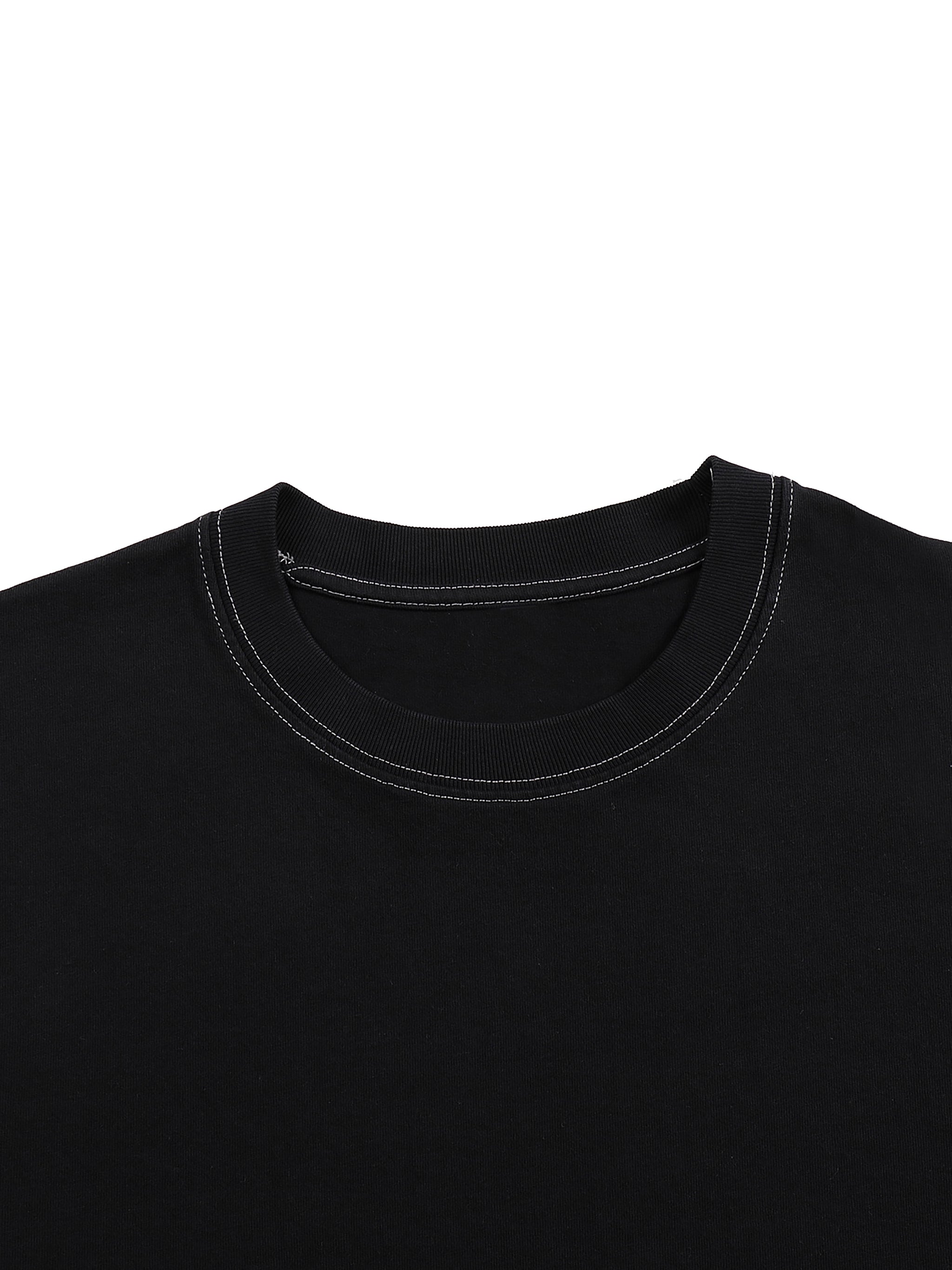 Streetwear Contrast-Stitched Cotton Pump Cover