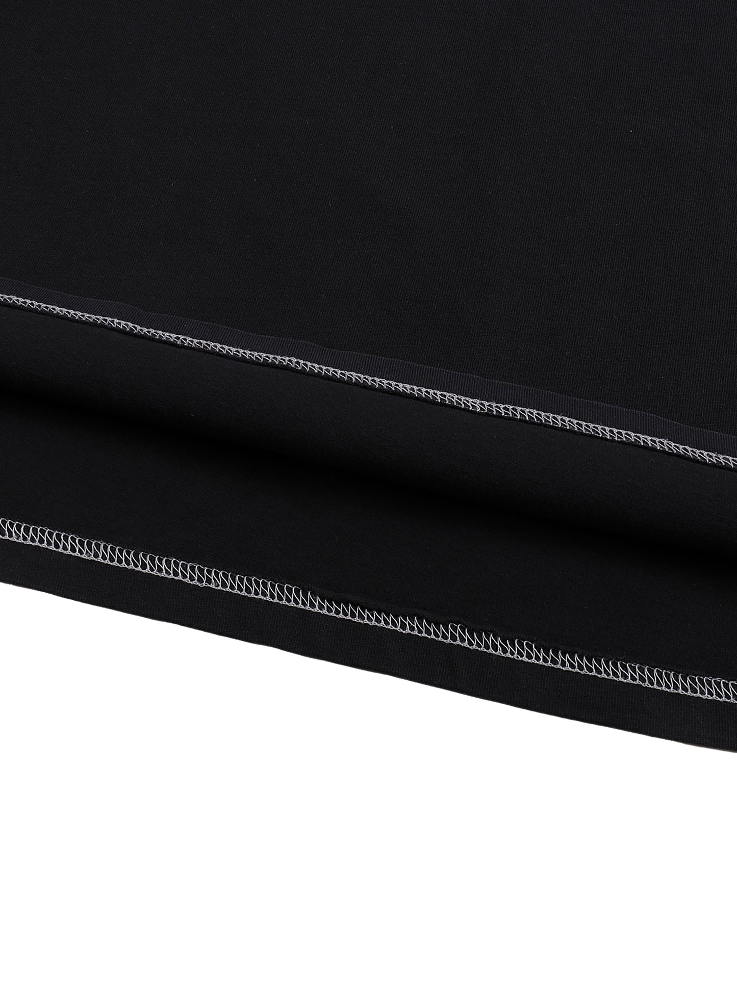 Streetwear Contrast-Stitched Cotton Pump Cover