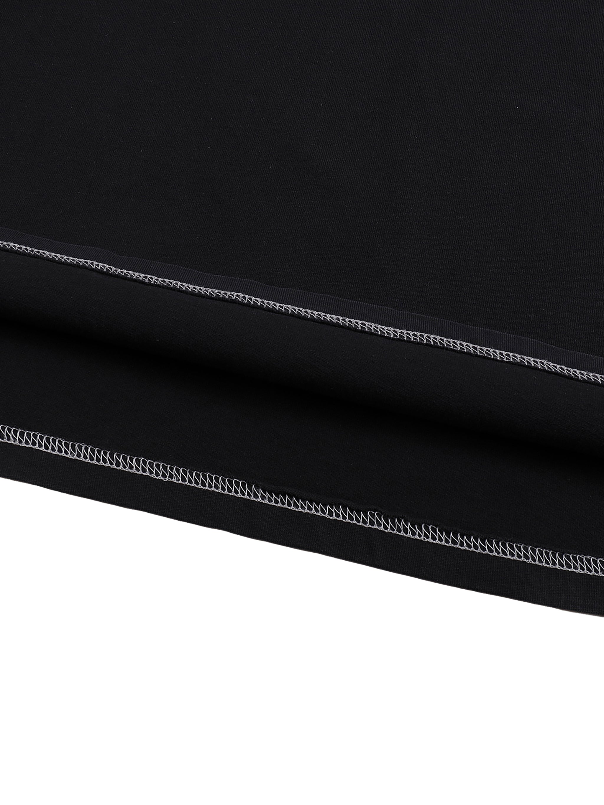 Streetwear Contrast-Stitched Cotton Pump Cover