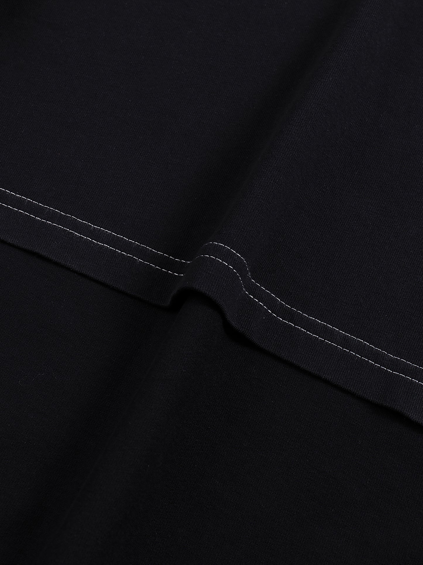 Streetwear Contrast-Stitched Cotton Pump Cover
