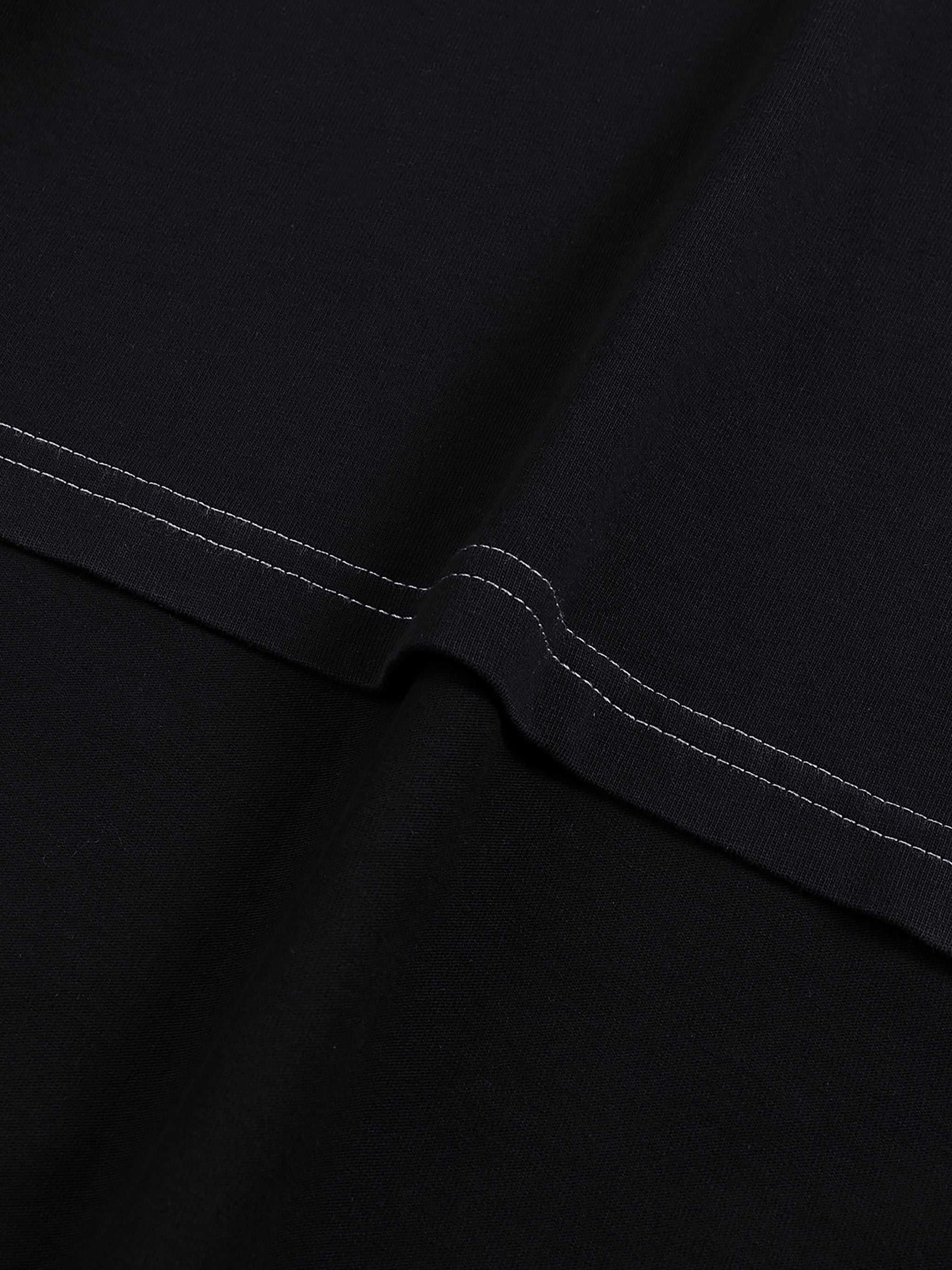 Streetwear Contrast-Stitched Cotton Pump Cover