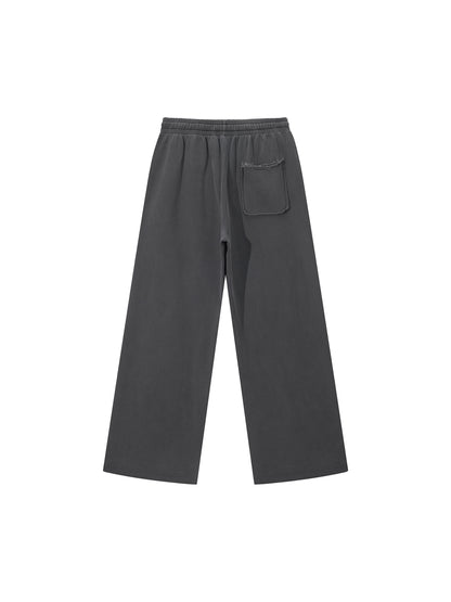 Snow Washed Raw Edge Sweatpants