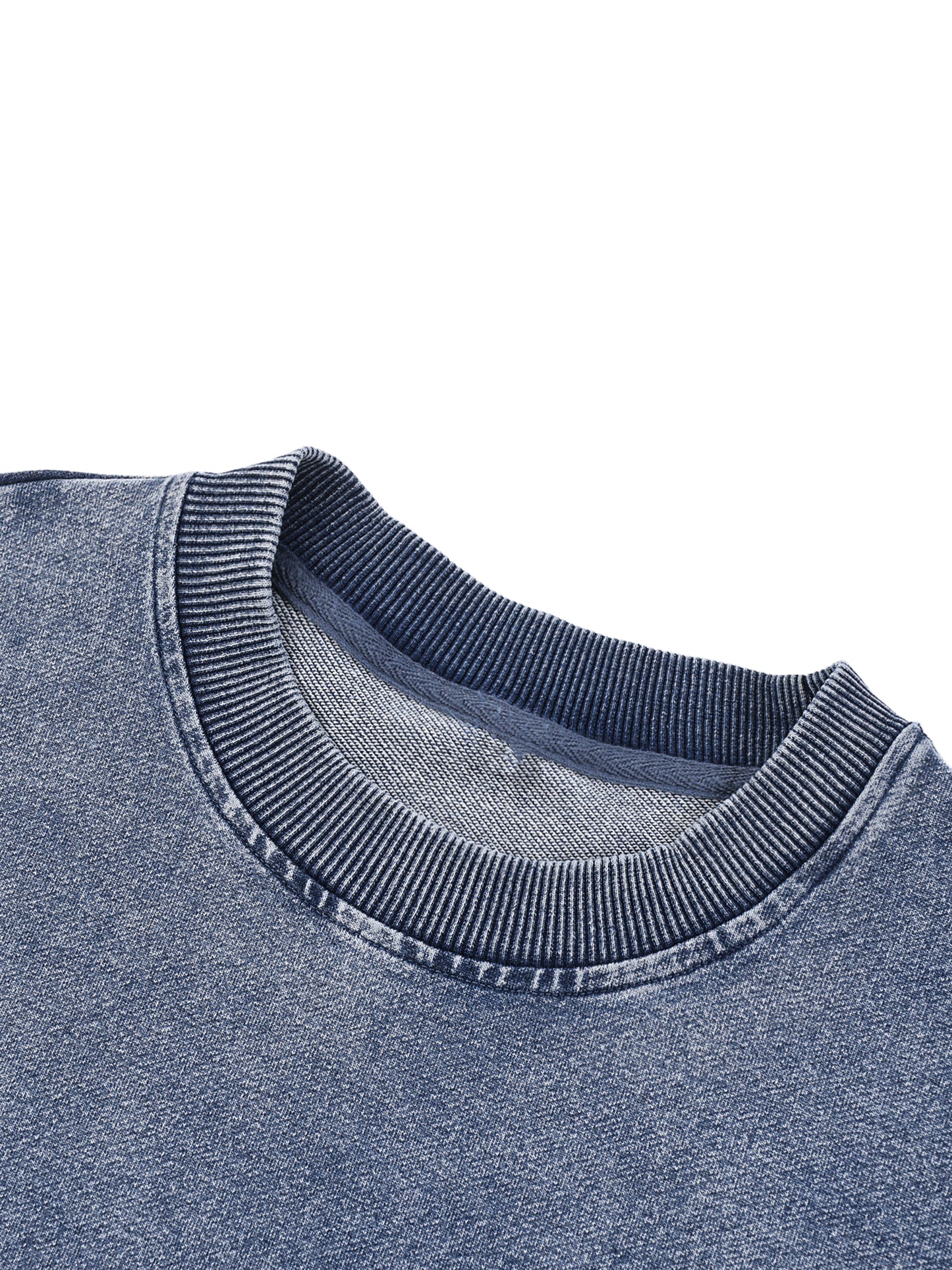 Snow Wash Oversized Crewneck Sweatshirt