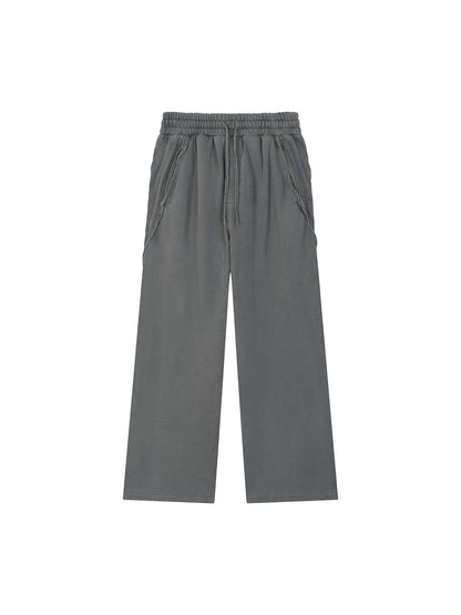 Snow Washed Tape Raw Edge Sweatpants