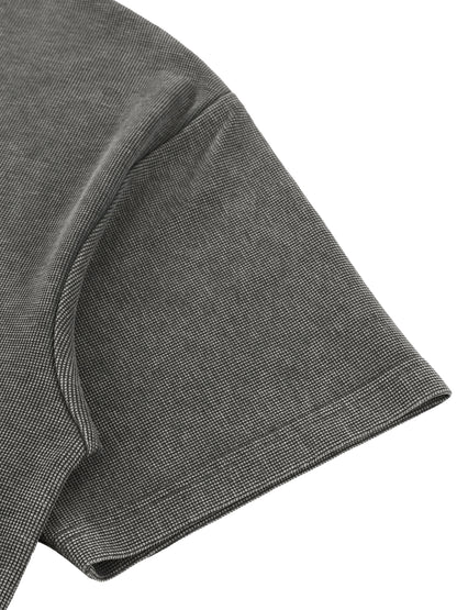 Mineral Wash Waffle Knit T-Shirt